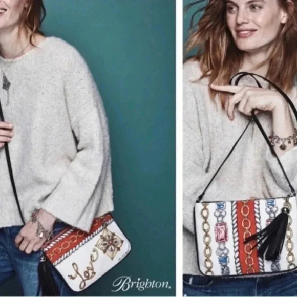 Brighton Women’s Glitter & Go Crossbody Purse Bag Pouch NWT - Picture 1 of 6